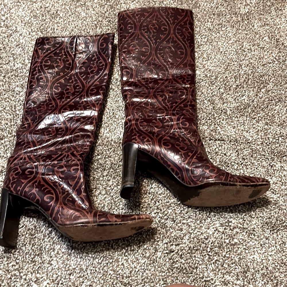 Leather boots